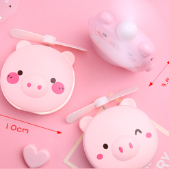 Gương cầm tay mini có đèn led kèm quạt 11